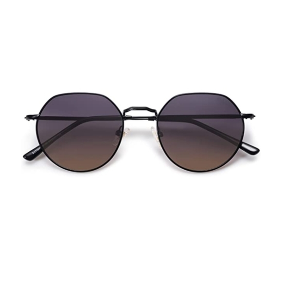 ?New Round Polygon Polarized Sunglasses for Women Men Retro Classic